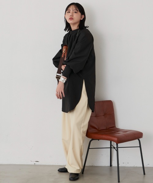 Aunt Marie's（アントマリーズ）の「2way袖ボリュームブラウス（シャツ/ブラウス・レディース・その他/ブルー/ホワイト/ライトグレー/ブラック・FREE）」の10枚目の写真