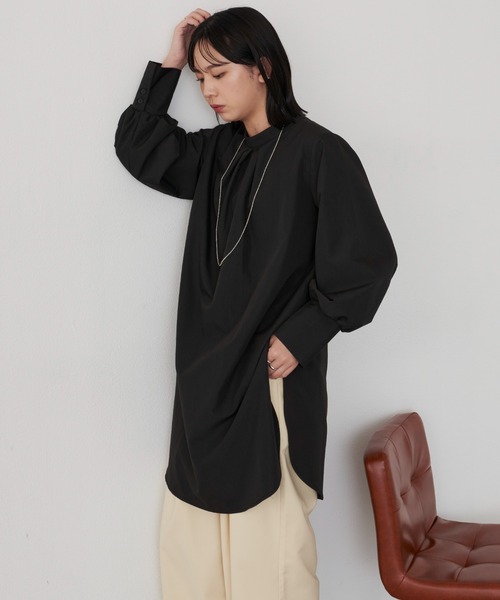 Aunt Marie's（アントマリーズ）の「2way袖ボリュームブラウス（シャツ/ブラウス・レディース・その他/ブルー/ホワイト/ライトグレー/ブラック・FREE）」の14枚目の写真