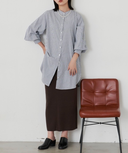 Aunt Marie's（アントマリーズ）の「2way袖ボリュームブラウス（シャツ/ブラウス・レディース・その他/ブルー/ホワイト/ライトグレー/ブラック・FREE）」の16枚目の写真