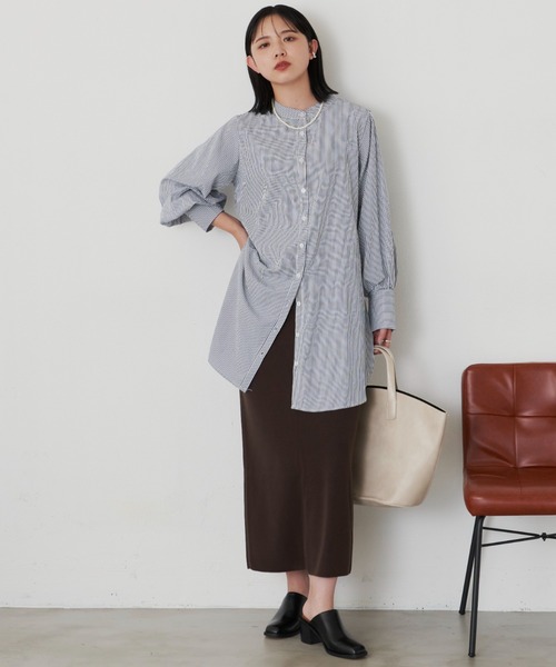 Aunt Marie's（アントマリーズ）の「2way袖ボリュームブラウス（シャツ/ブラウス・レディース・その他/ブルー/ホワイト/ライトグレー/ブラック・FREE）」の20枚目の写真