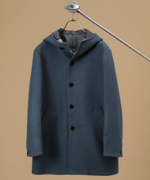 MEN'S MELROSE（メンズメルローズ）の「ジャージーメルトンフーデッドコート（その他アウター・メンズ・レッド/ブルー/キャメル/ネイビー/グレー・2/3/5/4）」の4枚目の写真