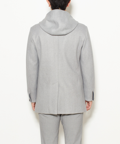 MEN'S MELROSE（メンズメルローズ）の「ジャージーメルトンフーデッドコート（その他アウター・メンズ・レッド/ブルー/キャメル/ネイビー/グレー・2/3/5/4）」の9枚目の写真