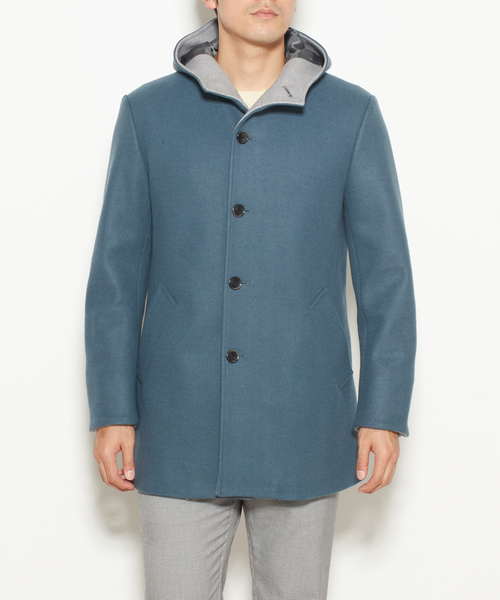 MEN'S MELROSE（メンズメルローズ）の「ジャージーメルトンフーデッドコート（その他アウター・メンズ・レッド/ブルー/キャメル/ネイビー/グレー・2/3/5/4）」の16枚目の写真