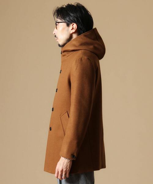 MEN'S MELROSE（メンズメルローズ）の「ジャージーメルトンフーデッドコート（その他アウター・メンズ・レッド/ブルー/キャメル/ネイビー/グレー・2/3/5/4）」の19枚目の写真