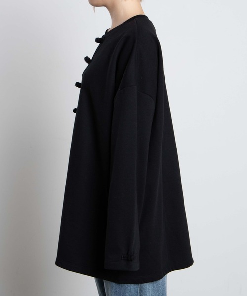 dispark（ディスパーク）の「DISPARK/チャイナボタンジップスウェット（スウェット・レディース・ブラック/パープル/ブルー・FREE）」の14枚目の写真