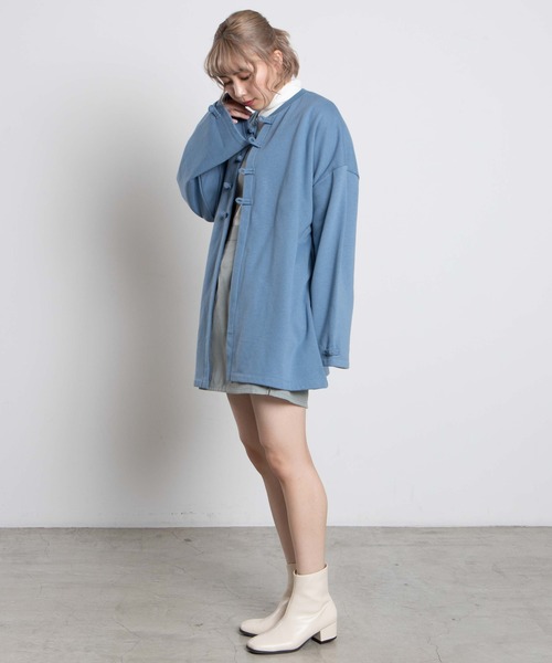 dispark（ディスパーク）の「DISPARK/チャイナボタンジップスウェット（スウェット・レディース・ブラック/パープル/ブルー・FREE）」の11枚目の写真