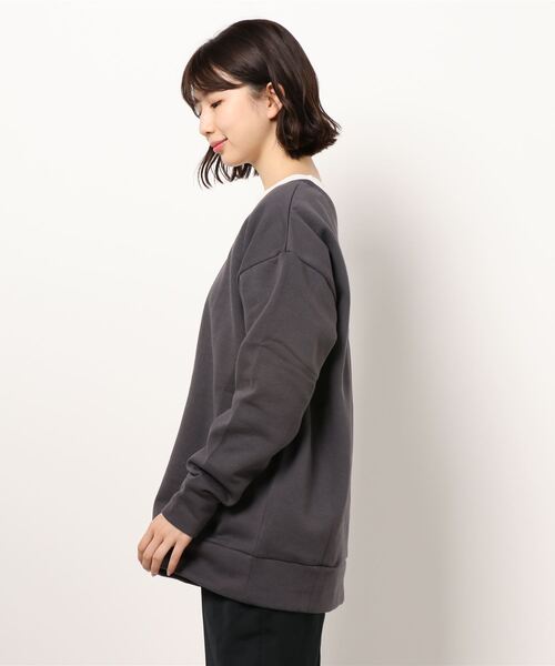 KOBE LETTUCE（コウベレタス）の「[ 3点セット ] ロンT+裏起毛前後2WAYプルオーバー+キャンバスバッグ（その他トップス・レディース・ブラック/ベージュ/ブラウン系その他/チャコール・FREE）」の8枚目の写真