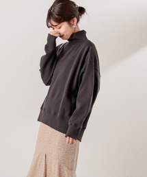 裏起毛裏毛ハイネックゆるトップス