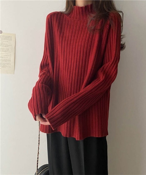 MAISON DE THERESE(メゾン ド テレーズ)の「2021春用 柔らかい快適なニット(ニット/セーター・レディース・ワイン/ブラウン系その他/アイボリー/ベージュ/ブラック/ブルー/グリーン・FREE)」の7枚目の写真