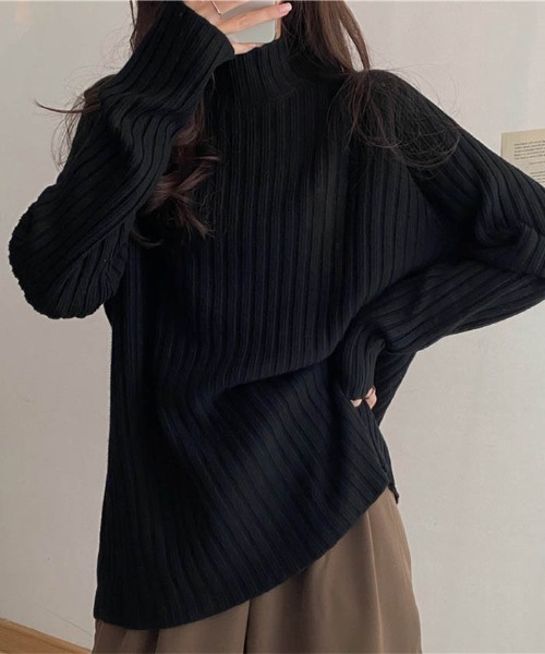 MAISON DE THERESE(メゾン ド テレーズ)の「2021春用 柔らかい快適なニット(ニット/セーター・レディース・ワイン/ブラウン系その他/アイボリー/ベージュ/ブラック/ブルー/グリーン・FREE)」の10枚目の写真