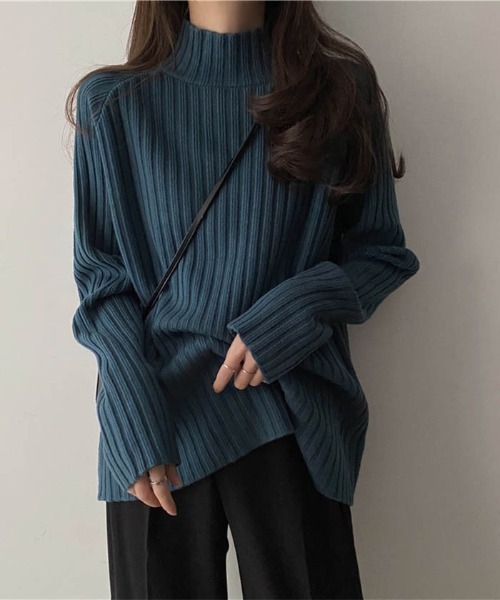 MAISON DE THERESE(メゾン ド テレーズ)の「2021春用 柔らかい快適なニット(ニット/セーター・レディース・ワイン/ブラウン系その他/アイボリー/ベージュ/ブラック/ブルー/グリーン・FREE)」の19枚目の写真