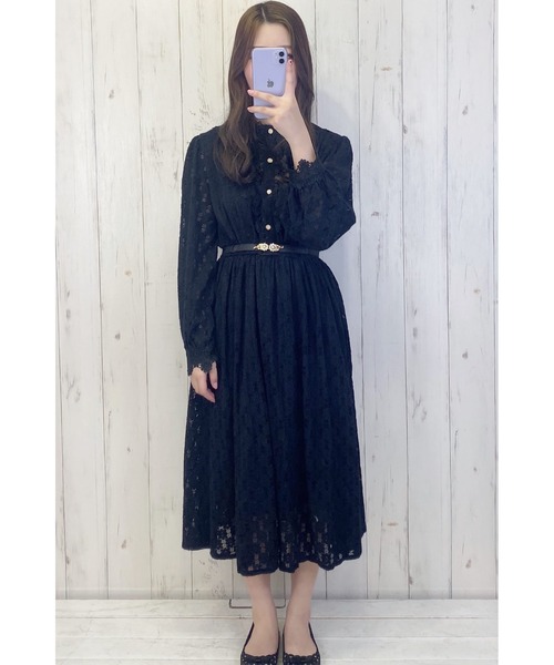 Clice de Paris(クリシェドゥパリス)の「K/総レースOP(ワンピース・レディース・アイボリー/ブラック・ONESIZE)」の1枚目の写真