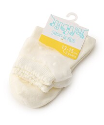 ◆シースルードットフリルショート丈ソックス