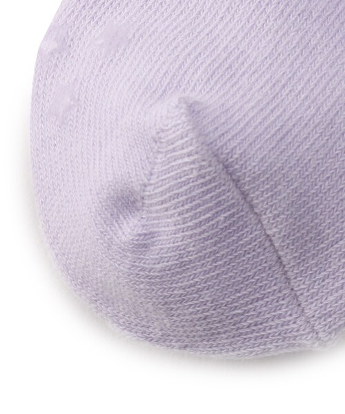 SHOO・LA・RUE（シューラルー）の「◆シースルードットフリルショート丈ソックス（ソックス/靴下・キッズ・ライトパープル/ベビーピンク/アイボリー/ネイビー・56/59/53）」の7枚目の写真