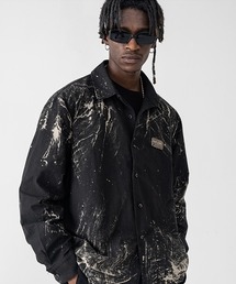 【Harsh and Cruel】Graphic Print Black Coaching jacket HM203030118