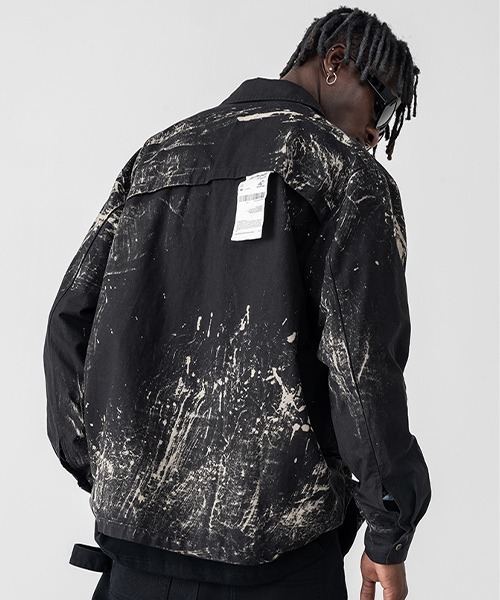 HARSH AND CRUEL(ハーシュアンドクルーエル)の「【Harsh and Cruel】Graphic Print Black Coaching jacket HM203030118(ブルゾン・メンズ・マルチ・S/M/L/XL)」の7枚目の写真
