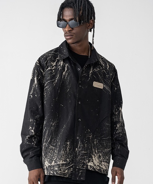 HARSH AND CRUEL(ハーシュアンドクルーエル)の「【Harsh and Cruel】Graphic Print Black Coaching jacket HM203030118(ブルゾン・メンズ・マルチ・S/M/L/XL)」の11枚目の写真