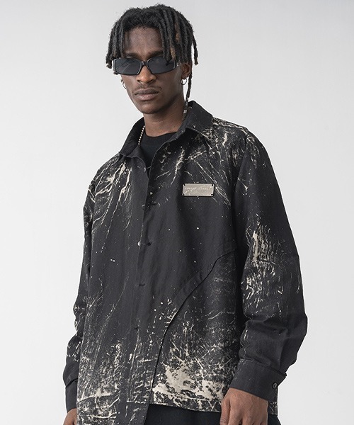 HARSH AND CRUEL(ハーシュアンドクルーエル)の「【Harsh and Cruel】Graphic Print Black Coaching jacket HM203030118(ブルゾン・メンズ・マルチ・S/M/L/XL)」の13枚目の写真