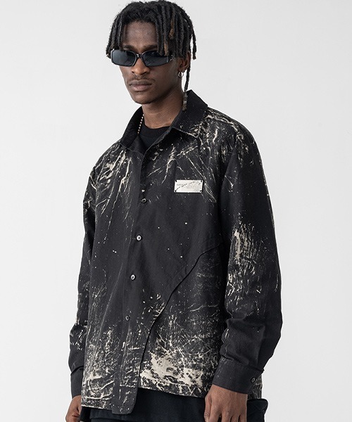 HARSH AND CRUEL(ハーシュアンドクルーエル)の「【Harsh and Cruel】Graphic Print Black Coaching jacket HM203030118(ブルゾン・メンズ・マルチ・S/M/L/XL)」の9枚目の写真