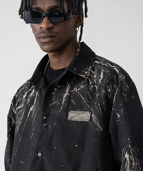 HARSH AND CRUEL(ハーシュアンドクルーエル)の「【Harsh and Cruel】Graphic Print Black Coaching jacket HM203030118(ブルゾン・メンズ・マルチ・S/M/L/XL)」の8枚目の写真