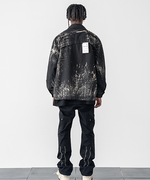 HARSH AND CRUEL(ハーシュアンドクルーエル)の「【Harsh and Cruel】Graphic Print Black Coaching jacket HM203030118(ブルゾン・メンズ・マルチ・S/M/L/XL)」の4枚目の写真