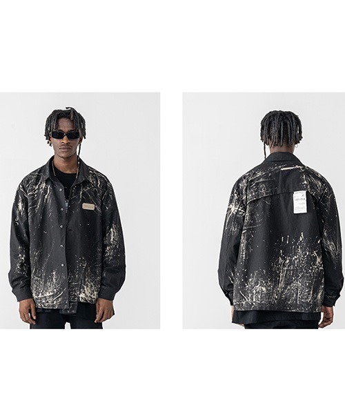HARSH AND CRUEL(ハーシュアンドクルーエル)の「【Harsh and Cruel】Graphic Print Black Coaching jacket HM203030118(ブルゾン・メンズ・マルチ・S/M/L/XL)」の10枚目の写真