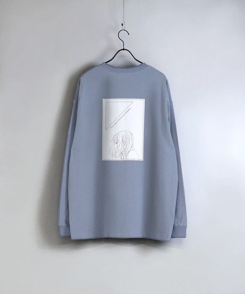 Confirm(コンファーム)の「Confirm / コンファーム ガールズイラストビッグシルエットロンT(Tシャツ/カットソー・メンズ・ブラック/ホワイト/チャコールグレー/アイボリー/サックスブルー/ミント・M/L)」の6枚目の写真