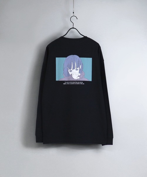 Confirm(コンファーム)の「Confirm / コンファーム ガールズイラストビッグシルエットロンT(Tシャツ/カットソー・メンズ・ブラック/ホワイト/チャコールグレー/アイボリー/サックスブルー/ミント・M/L)」の5枚目の写真