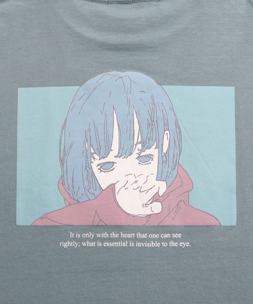 Confirm(コンファーム)の「Confirm / コンファーム ガールズイラストビッグシルエットロンT(Tシャツ/カットソー・メンズ・ブラック/ホワイト/チャコールグレー/アイボリー/サックスブルー/ミント・M/L)」の21枚目の写真