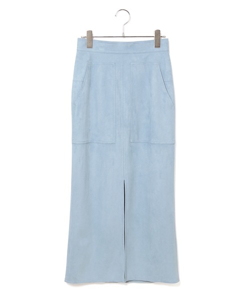 ADAM ET ROPE'（アダムエロペ）の「エコスエードスカート（スカート・レディース・サックスブルー/オレンジ・38/36）」の14枚目の写真