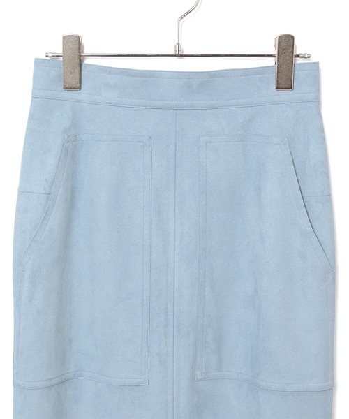 ADAM ET ROPE'（アダムエロペ）の「エコスエードスカート（スカート・レディース・サックスブルー/オレンジ・38/36）」の5枚目の写真
