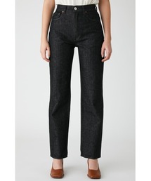 MOUSSY | PLAIN JEANS BLK STRAIGHT(デニムパンツ)