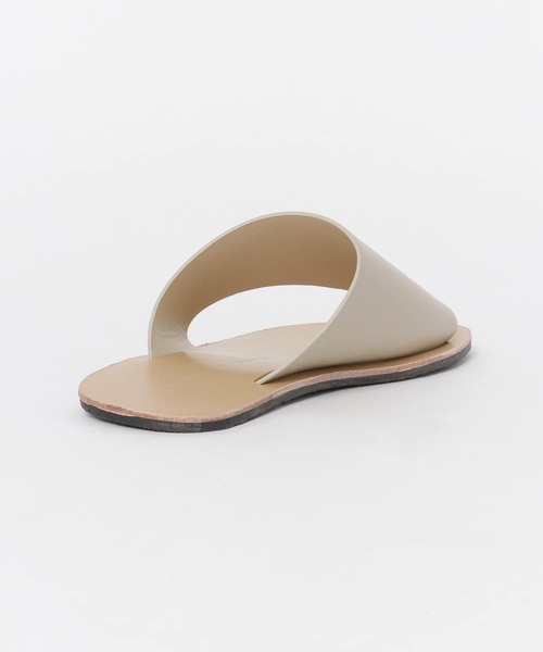 SENSE OF PLACE by URBAN RESEARCH（センスオブプレイスバイアーバンリサーチ）の「エコレザーアシメトングサンダル（サンダル・メンズ・ベージュ/ブラック・LARGE/MEDIUM）」の6枚目の写真