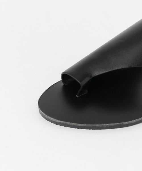 SENSE OF PLACE by URBAN RESEARCH（センスオブプレイスバイアーバンリサーチ）の「エコレザーアシメトングサンダル（サンダル・メンズ・ベージュ/ブラック・LARGE/MEDIUM）」の8枚目の写真