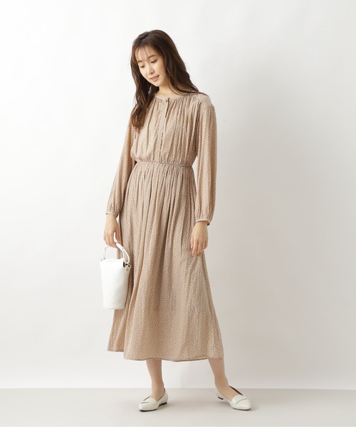 ドットギャザーワンピース ワンピース Natural Beauty Basic ナチュラルビューティベーシック のファッション通販 Zozotown