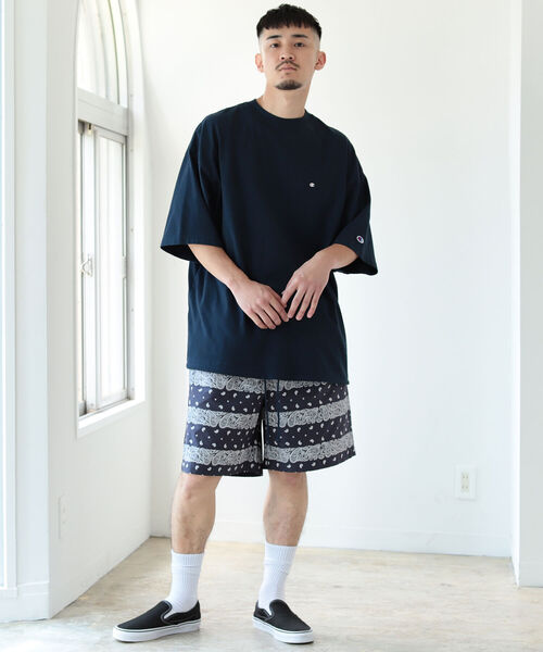 BEAMS（ビームス）の「BEAMS / バンダナ柄 イージー ショーツ（その他パンツ・メンズ・ブラック/ネイビー・SMALL/MEDIUM/LARGE/X-LARGE）」の5枚目の写真