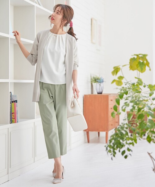 ANY SIS(エニィスィス)の「【UVケア】クールタッチミラクルガード テーパード パンツ(その他パンツ・レディース・ホワイト系/黄土色系/ブラック系/ライトグリーン系/ネイビー系/ライラック系/ダークグリーン系/ピンク系・0)」の10枚目の写真