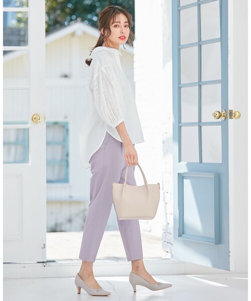 ANY SIS(エニィスィス)の「【UVケア】クールタッチミラクルガード テーパード パンツ(その他パンツ・レディース・ホワイト系/黄土色系/ブラック系/ライトグリーン系/ネイビー系/ライラック系/ダークグリーン系/ピンク系・0)」の17枚目の写真