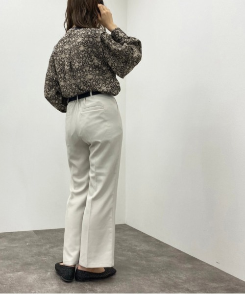 apres jour mignon(アプレジュールミニョン)の「柄バンドカラーシャツ【ZOZOTOWN限定アイテム】(シャツ/ブラウス・レディース・ベージュ/ブラック・フリー/X-LARGE)」の10枚目の写真