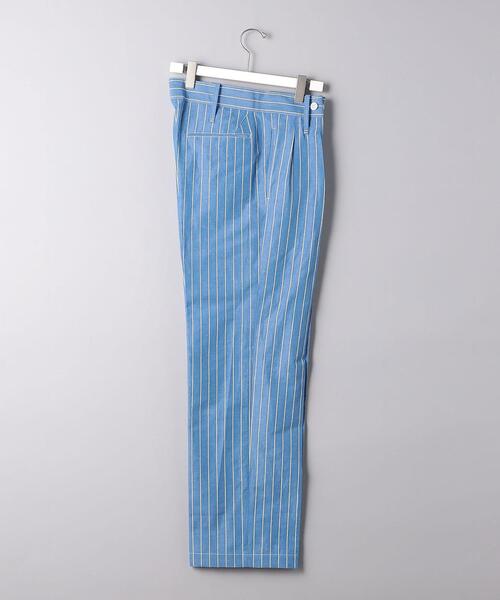 Scye（サイ）の「＜Scye (サイ）＞ コットン/リネン ストライプ トラウザーズ（その他パンツ・メンズ・ライトブルー・36/38）」の4枚目の写真