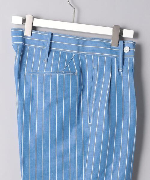 Scye（サイ）の「＜Scye (サイ）＞ コットン/リネン ストライプ トラウザーズ（その他パンツ・メンズ・ライトブルー・36/38）」の2枚目の写真