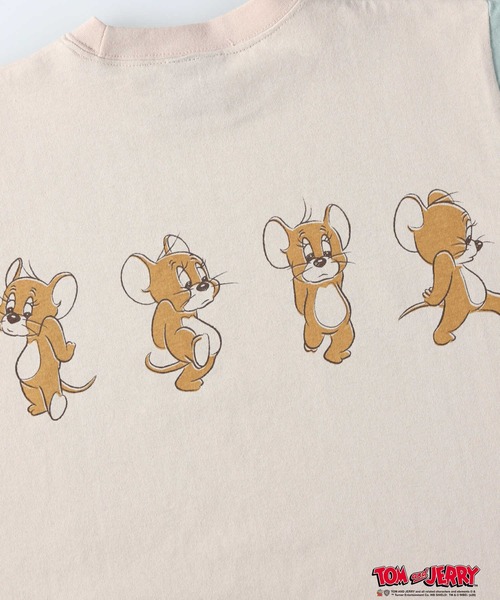 Right-on（ライトオン）の「トムとジェリーワイドＴシャツ（Tシャツ/カットソー・キッズ・オフホワイト/ライトベージュ・105/140/130/120/155）」の11枚目の写真