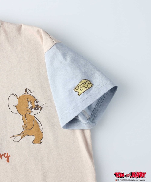 Right-on（ライトオン）の「トムとジェリーワイドＴシャツ（Tシャツ/カットソー・キッズ・オフホワイト/ライトベージュ・105/140/130/120/155）」の12枚目の写真