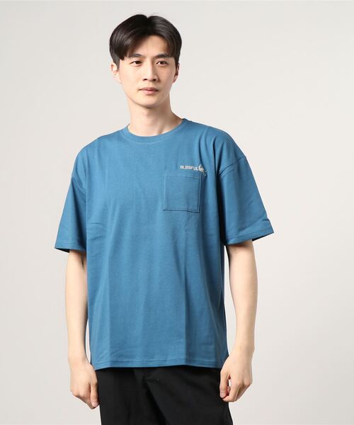 make a ray!（メイク ア レイ！）の「レトロイラスト バックプリント USAコットン ポケット半袖Tシャツ（Tシャツ/カットソー・メンズ・ブラック/ベージュ/オレンジ/ダークブルー・M/L）」の11枚目の写真