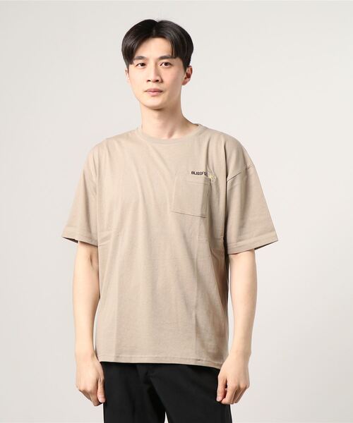 make a ray!（メイク ア レイ！）の「レトロイラスト バックプリント USAコットン ポケット半袖Tシャツ（Tシャツ/カットソー・メンズ・ブラック/ベージュ/オレンジ/ダークブルー・M/L）」の6枚目の写真