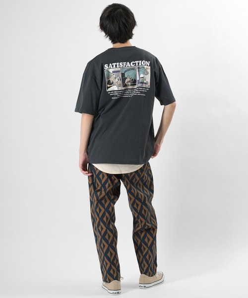 make a ray!（メイク ア レイ！）の「レトロイラスト バックプリント USAコットン ポケット半袖Tシャツ（Tシャツ/カットソー・メンズ・ブラック/ベージュ/オレンジ/ダークブルー・M/L）」の18枚目の写真