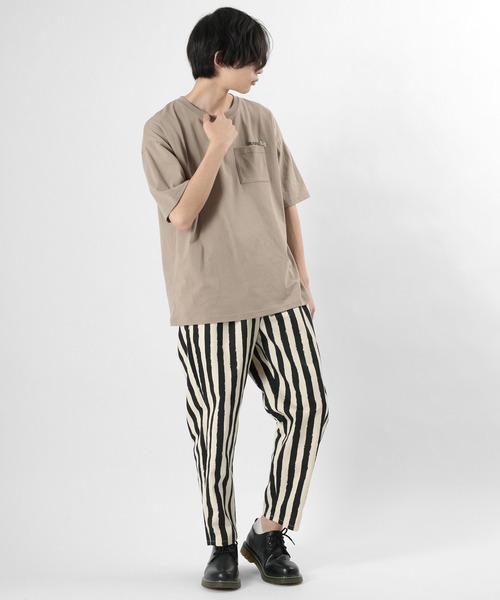 make a ray!（メイク ア レイ！）の「レトロイラスト バックプリント USAコットン ポケット半袖Tシャツ（Tシャツ/カットソー・メンズ・ブラック/ベージュ/オレンジ/ダークブルー・M/L）」の15枚目の写真