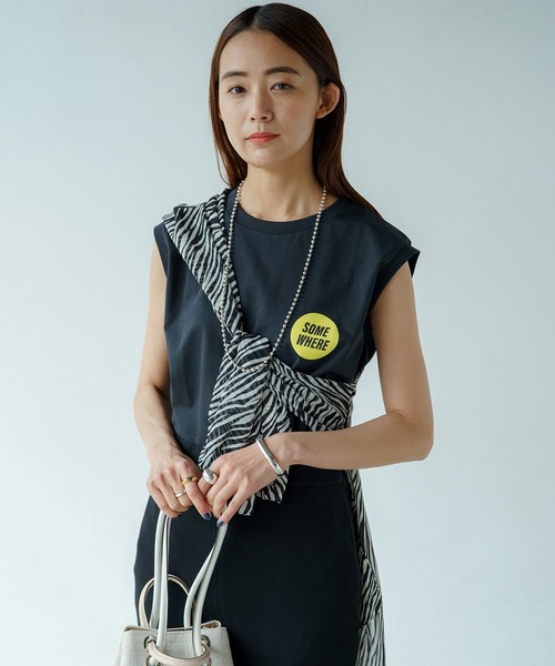 LOUNGEDRESS（ラウンジドレス）の「ポケットロングシャツ（シャツ/ブラウス・レディース・ピンク/ブラック/ブルー/ブラウン・FREE）」の5枚目の写真