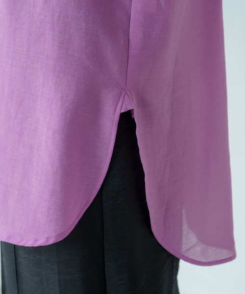 LOUNGEDRESS（ラウンジドレス）の「ポケットロングシャツ（シャツ/ブラウス・レディース・ピンク/ブラック/ブルー/ブラウン・FREE）」の20枚目の写真