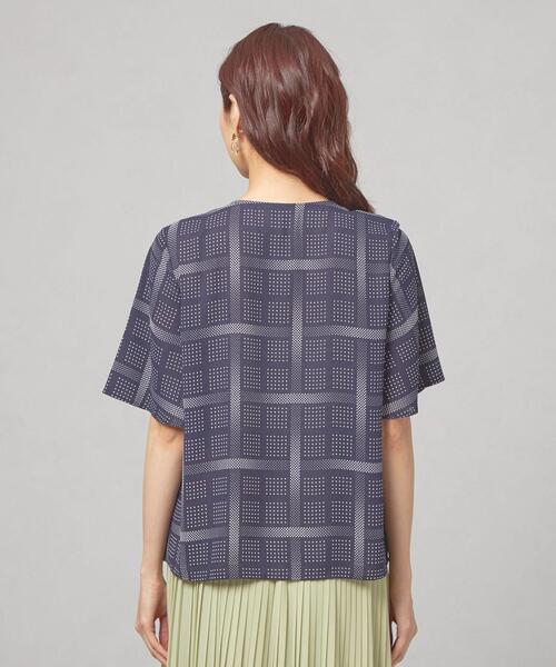 closet story(クローゼットストーリー)の「<closet story>ドット×チェック Vネックブラウス(シャツ/ブラウス・レディース・ホワイト/ライム/ネイビー・FREE)」の21枚目の写真